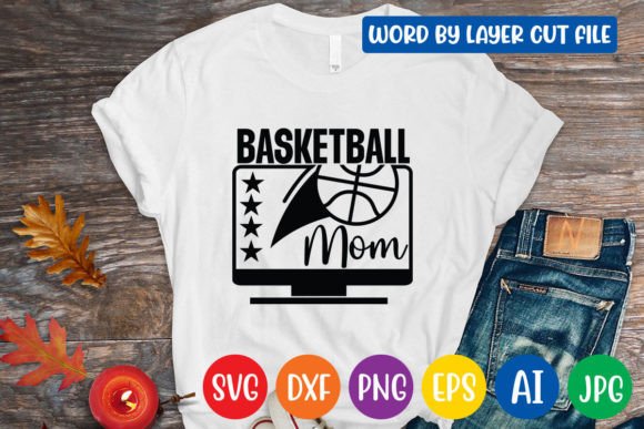 Basketball Mom SVG: Graphics for Crafts