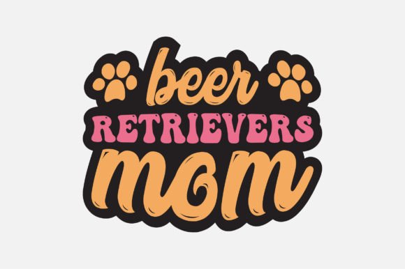 Beer Retrievers Mom SVG: Graphics for Crafts