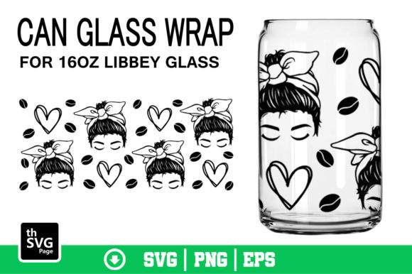 First Coffee Mom Can Glass Libbey 16oz Graphics for Crafts