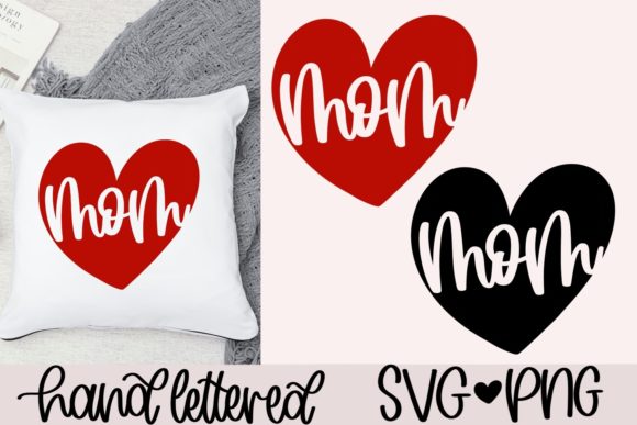 Mom Heart SVG: Graphics for Crafts & Branding