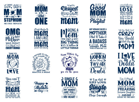 Reviewing the 20 Mom Typographic SVG Bundle