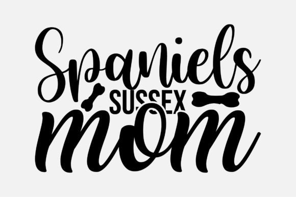 Spaniels Sussex Mom SVG: Graphics for Crafts